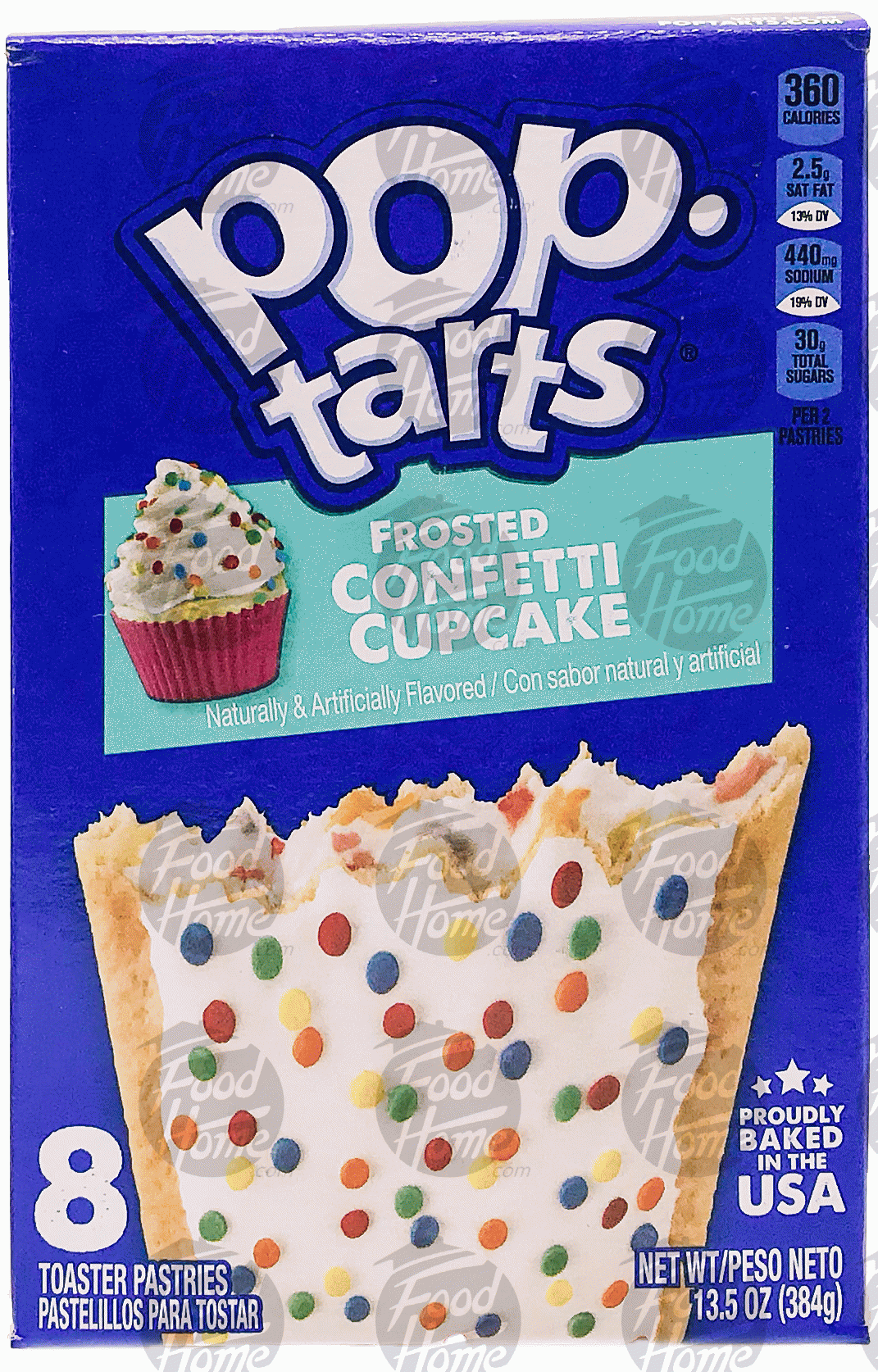 Pop tarts  frosted confetti cupcake toaster pastries, 8 pastries, box Full-Size Picture